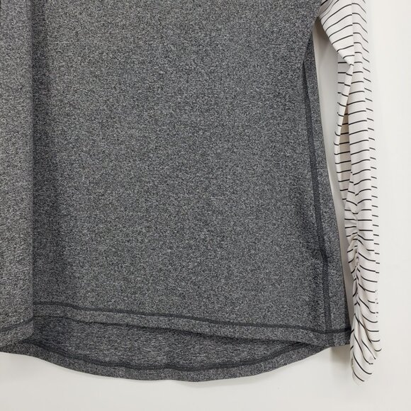 3/$25 Calia Rashguard Swim Top S Long Sleeve Striped Sun Protection Gray - Picture 6 of 8